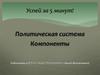 Компоненты политической системы общества