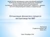 Оптимизация финансов в процессе воспроизводста ввп