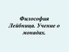Философия Лейбница. Учение о монадах