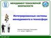Интегрированные системы менеджмента в техносфере