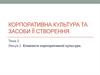 Корпоративна культура та засоби її створення