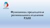 Функционал председателя регионального отделения РДШ