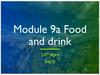 Food and drink. Module 9a