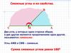 Смежные углы и их свойства