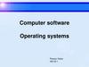 Computer software Operating systems
