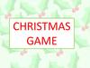 Christmas game