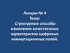 Структурные способы изменения качественных характеристик цифровых коммутационных полей