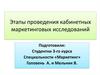 Этапы проведения кабинетных маркетинговых исследований