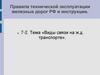 Виды связи на железнодорожном транспорте. Тема 7