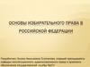 Основы избирательного права в РФ