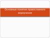 Основные понятия православного вероучения