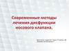 Современные методы лечения дисфункции носового клапана