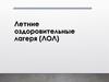 Летние оздоровительные лагеря (ЛОЛ)