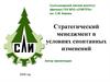 Стратегический менеджмент в условиях спонтанных изменений