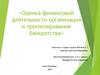 Оценка финансовой деятельности организации и прогнозирование её банкротства