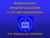 Биомеханика внешнего дыхания и его протезирования