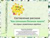 Составление рассказа "Как солнышко ботинок нашло", по серии сюжетных картин