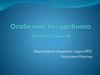 Особенности судебного толкования