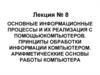 Основные информационные процессы и их реализация с помощью компьютеров. Лекция 8. Тема 2.2