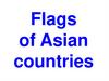 Flags of Asian countries