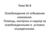 Освобождение от отбывания наказаний. Тема № 8