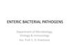 Enteric bacterial pathogens