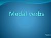 Modal verbs