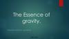The Essence of gravity