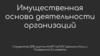 Имущественная основа деятельности организаций