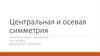 Центральная и осевая симметрия