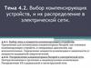 Выбор компенсирующих устройств, и их распределение в электрической сети
