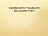 Обязанности граждан по воинскому учету