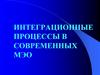 Интеграционные процессы в современных МЭО