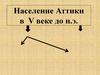 Население Аттики в V веке до н.э. Афинская демократия при Перикле
