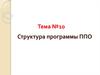 Структура программы ППО