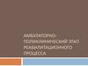 Амбулаторно-поликлинический этап реабилитационного процесса больных