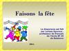 Faisons la fête