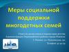 Меры социальной поддержки многодетных семей