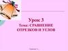 Сравнение отрезков и углов. Биссектриса угла