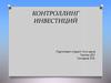 Контроллинг инвестиций