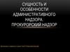 Сущность и особенности административного надзора. Прокурорский надзор