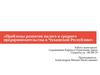 Проблемы развития малого и среднего предпринимательства в Чувашской Республике
