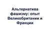 Альтернатива фашизму. Опыт Великобритании и Франции