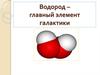 Водород – главный элемент галактики