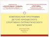Комплексная программа детско-юношеского спортивно-патриотического воспитания "Достоинство, доблесть, честь"