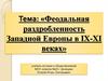 Феодальная раздробленность Западной Европы в IX-­XI веках