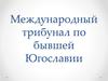 Международный трибунал по бывшей Югославии