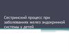 Сестринский процесс при заболеваниях желез эндокринной системы у детей