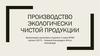 Производство экологически чистой продукции