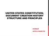 United States Constitution, document creation history structure and principles